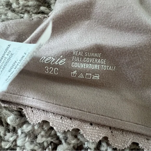 {aerie} real sunnie full coverage lightly lined bra - 32C - Picture 5 of 7